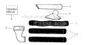 Page B Diagram and Parts List for 2565 Attachment Weed Eater Leaf Blower / Vacuum